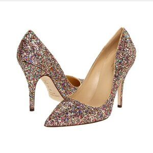 Kate Spade Rainbow Glitter Pumps